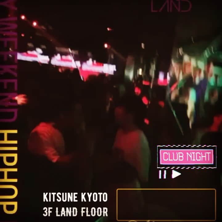 DJ SANCONのインスタグラム：「昨夜 金曜日 @kitsune_kyoto キツネ 3F LAND FLOOR  来てくれたみんなおおきに！ 毎週金曜日やってるで✌️  Thank You  Last Night Every Friday  @kitsune_kyoto  3F Land Floor   #kyotonightlife #kyotoclub  #kyotonightclub #kyotonight  #internationalparty  #京都クラブ #京都夜遊び」