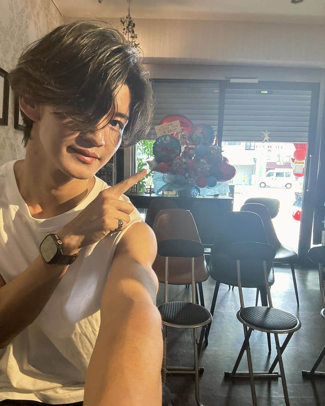 橋口俊宏のインスタグラム：「2023.7.22 BDイベント「独撮演会」 お花、有り難う御座いました✨」