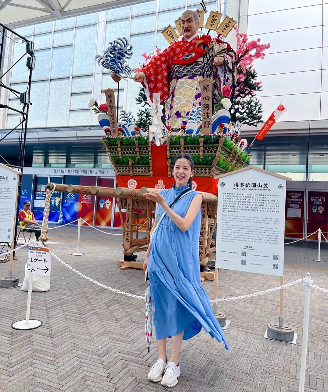 武田伊央のインスタグラム：「水泳の世界選手権！ 世界の泳ぎを見てきました🏊‍♀️🤍  しなやかな体の動きにうっとり〜🥺！  #1メートルも泳げません #泳げるようになりたい  #芸術的でした #世界水泳#福岡」