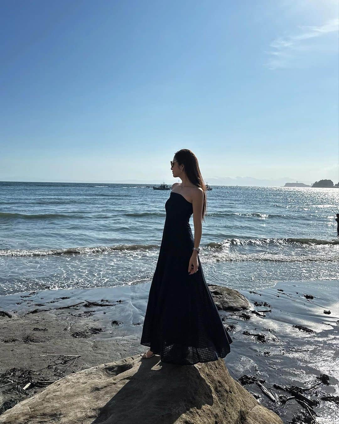 のインスタグラム：「new👗  @libjoie のベアワンピ🏝🤍  #libjoie」
