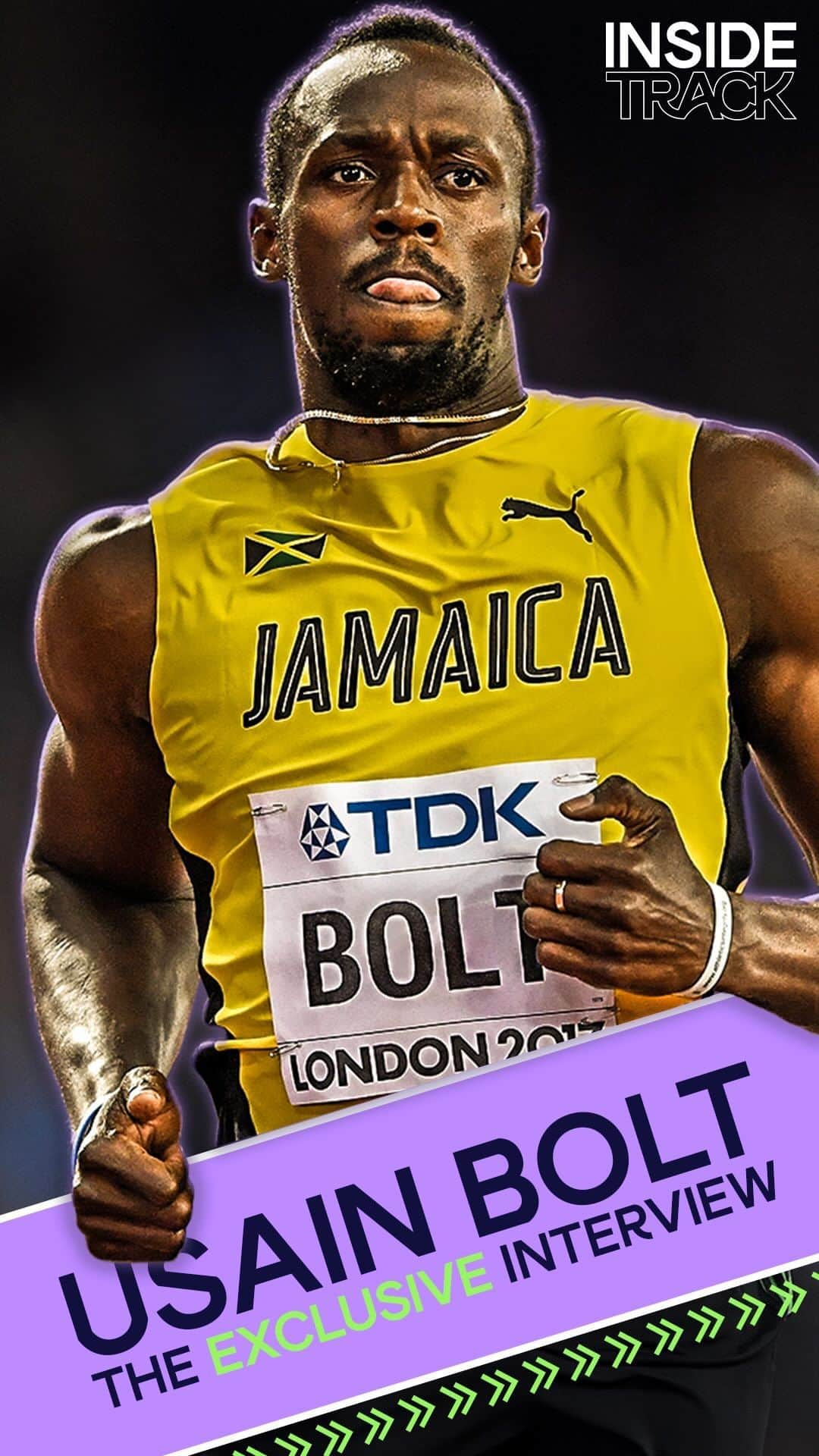ウサイン・ボルトのインスタグラム：「“The 200 metres is like an only child”  @usainbolt on his special love for the longer of his two sprint events.  Our exclusive interview — including how he almost became a 400m runner — in full on Inside Track.  Link in bio 📲」