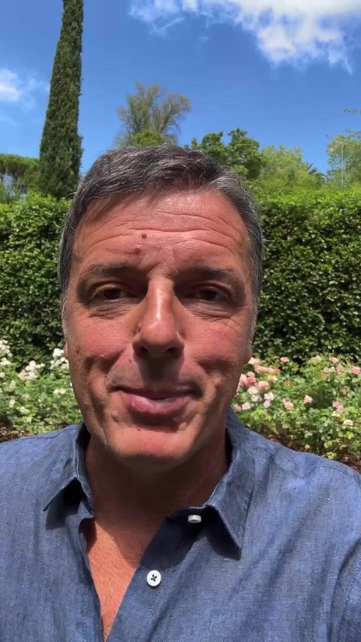 マッテオ・レンツィのインスタグラム：「Diretta con cicale in sottofondo #SabatoMattina」