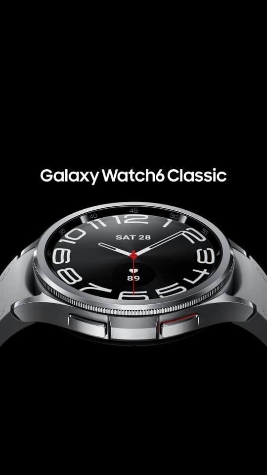 Samsung Mobileのインスタグラム：「Look your best. Get more done. This is the #GalaxyWatch6 Classic you’ve been waiting for. #SamsungUnpacked  Learn more: samsung.com」
