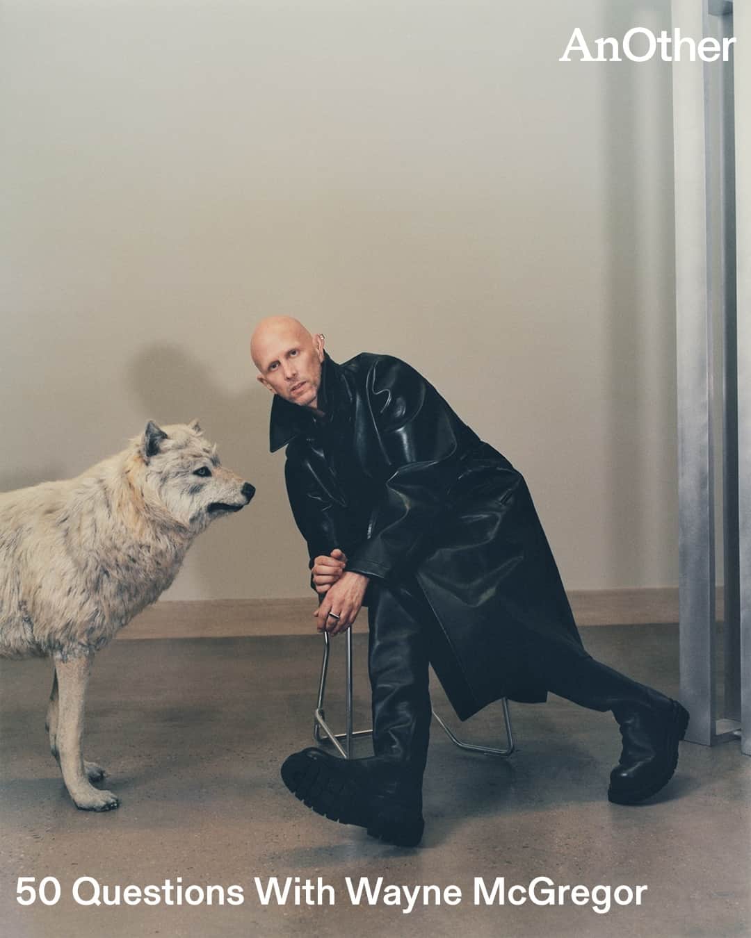 AnOther Magazineのインスタグラム：「As this year’s Venice @labiennale Danza gets into full swing – where the legendary choreographer serves as director – AnOther pokes the radically creative mind of @studiowaynemcgregor ❤️⁠ ⁠ At the link in bio, @barrypierce queries McGregor on AI, Abba, and what to expect from this year's festivities 📲⁠ ⁠ Images taken from the Autumn/Winter 2022 issue of AnOther Magazine. ⁠ ⁠ Photography by @andrewnuding⁠ Styling by @bellakavanagh ⁠ Grooming by @eliotmcqueen」