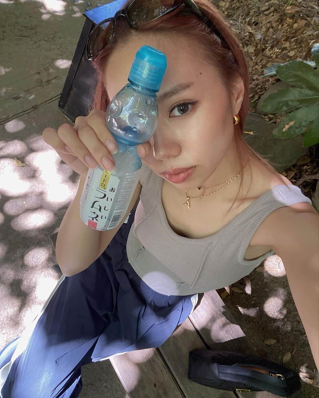 室原彩夏のインスタグラム：「ㅤㅤㅤㅤㅤㅤㅤㅤㅤㅤㅤㅤㅤ 今年はほどほどに夏感じられてる🌺 あとはバーベキューとプールとひまわり畑でコンプリート🥵❤️‍🔥💦 ㅤㅤㅤㅤㅤㅤㅤㅤㅤㅤㅤㅤㅤ #LAGUAGEM #cene #searoomlynn」