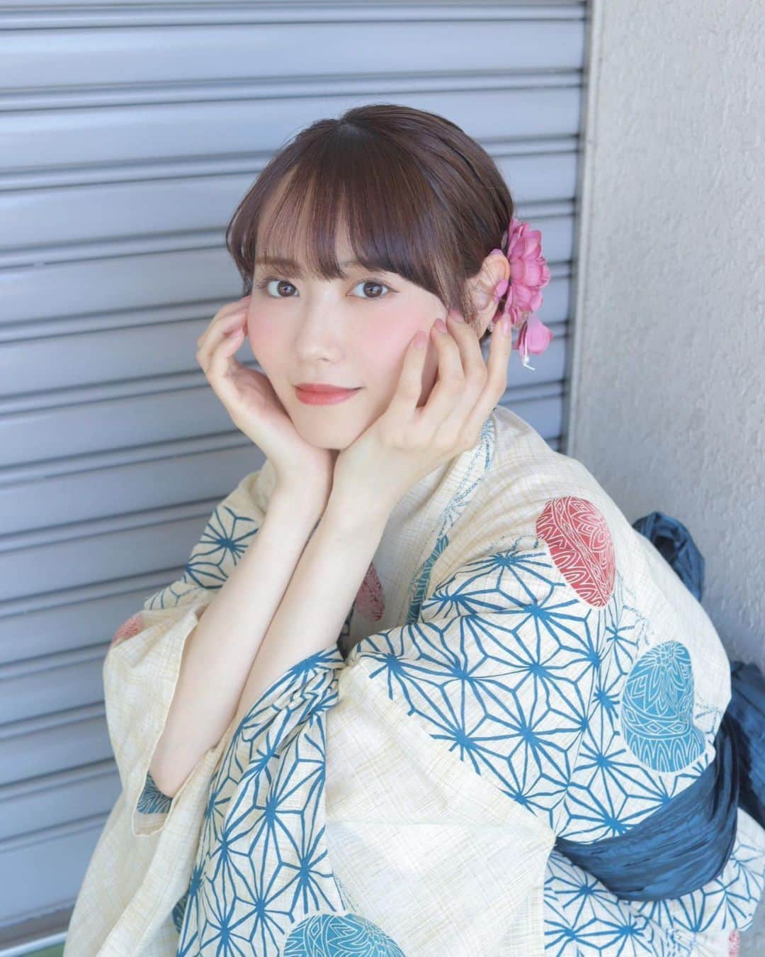 西潟茉莉奈さんのインスタグラム写真 - (西潟茉莉奈Instagram)「. . オフラインおしゃべり会 ありがとうございました✨ . 浴衣も着ちゃいました🎐🫧 . . #あのべつ　#ngt48  #夏　#浴衣 #浴衣女子 #canoneoskissx10i」7月29日 22時12分 - marina_1016.n