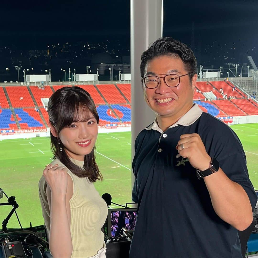 松尾諭さんのインスタグラム写真 - (松尾諭Instagram)「ラグビー好きになってくれてお父ちゃんは嬉しい！の一コマ。  #山下美月  #NHK #超ラグトーク  #ラグビー  #ラグビー日本代表  #舞いあがれ」7月29日 22時47分 - satoru_matsuo