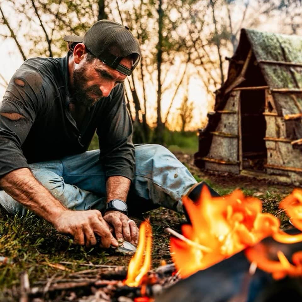 Dude Perfectのインスタグラム：「Dudes vs Wild - who has what it takes to advance through the competitions and win The Survivor Games?? Video is LIVE on YouTube! 🏕️🔥🏹」