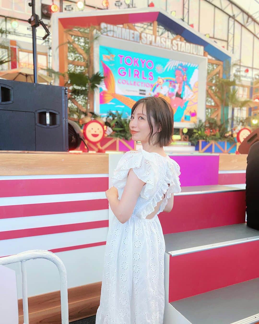 のインスタグラム：「4年ぶりにリアル開催🎉 TOKYO GIRLS COLLECTION✨お台場行って来たよ🙋‍♀️ . . 今日のワンピースコーデは sheinだよ👗クーポン🎁👇 . . . 📍お台場 ⏰めざましライブ【Da-iCE（op.act THE SUPER FRUIT）】x TOKYO GIRLS COLLECTION～ひまわりドリームステージ～ supported by SHEIN Group👗✨ . . . 人気モデルさんや福島キッズモデルのファッションショーや人気アーティストのめざましライブでめちゃくちゃ盛り上がったよ🎆 キッズモデルの素直な感想もきゅんとしたなぁ🫶💕 . . . 🎁クーポンコード↓使ってね☺️ コード名：TGC23BKO 有効期限：2023/06/01~2023/08/31 割引率：0〜5999円 15%オフ，6,000円以上20%オフ . . . #SHEIN#SHEINコーデ#BeSHEINモデル#冒険王2023withSHEIN #BKO23#shein購入品 #お台場 #夏の思い出 #おでかけスポット #夏休みの過ごし方」