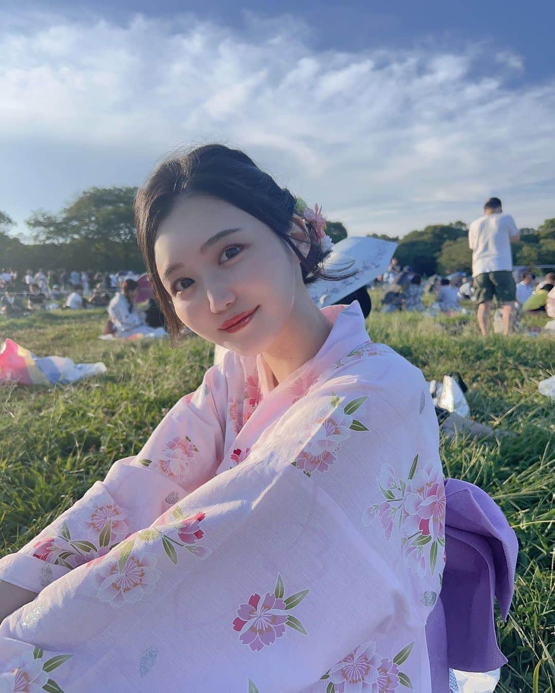 太田理恵のインスタグラム：「久しぶりの浴衣🫶」