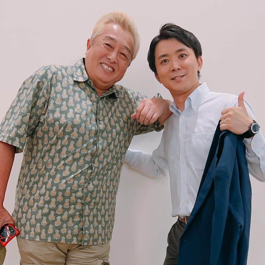 山本隆弥のインスタグラム：「･･･ 久しぶりにお仕事しました！ ガダルカナル・タカさん！ キューン！などで大変お世話になって以来！ 嬉しかったぞー！  #ガダルカナルタカ #ミヤネ屋 #ytv #日テレ」