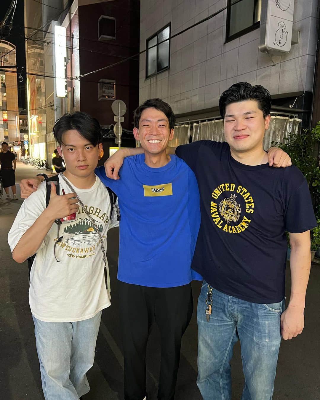 池田真一のインスタグラム：「最強の3人！ 僕が持ってないものを持ってる後輩達！ 尊敬してます！」