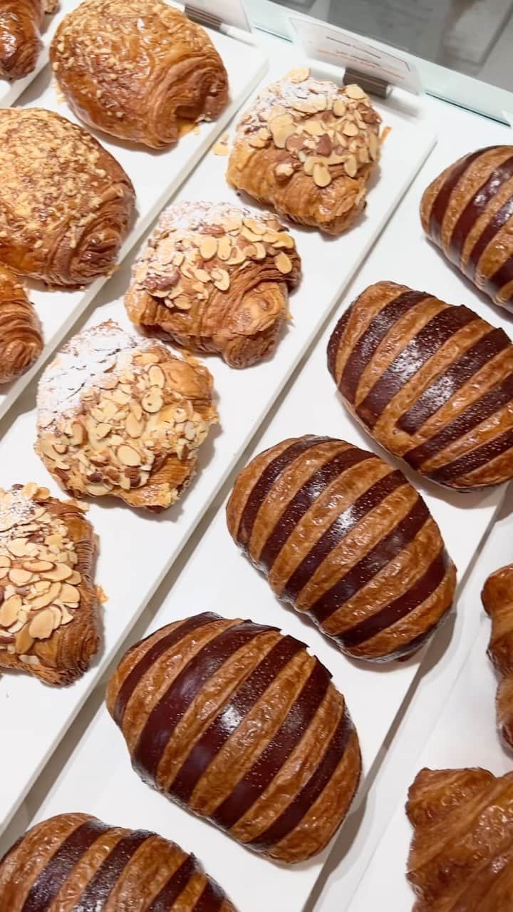 DOMINIQUE ANSEL BAKERYのインスタグラム：「Our croissants and viennoiserie, baked fresh every day and ready for you. @dominiqueanselworkshop」