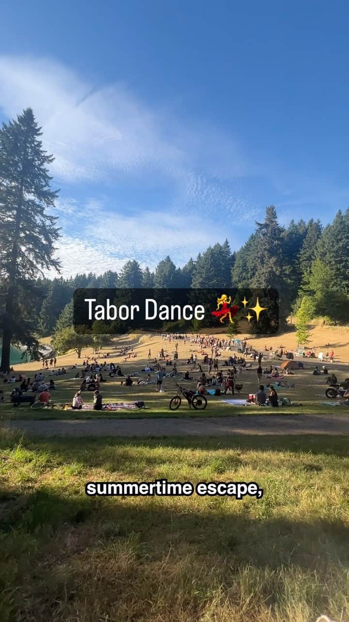 Portlandのインスタグラム：「Who says weekdays can’t be fun? Every Wednesday join the rhythm-filled escape of Tabor Dance. Grab your friends and fill your summer nights with dance and music, and remember preserve the area and leave no trace! @tabordance 🕺✨ #portland #pnw #oregon #portlandoregon #pacificnorthwest #travelportland」