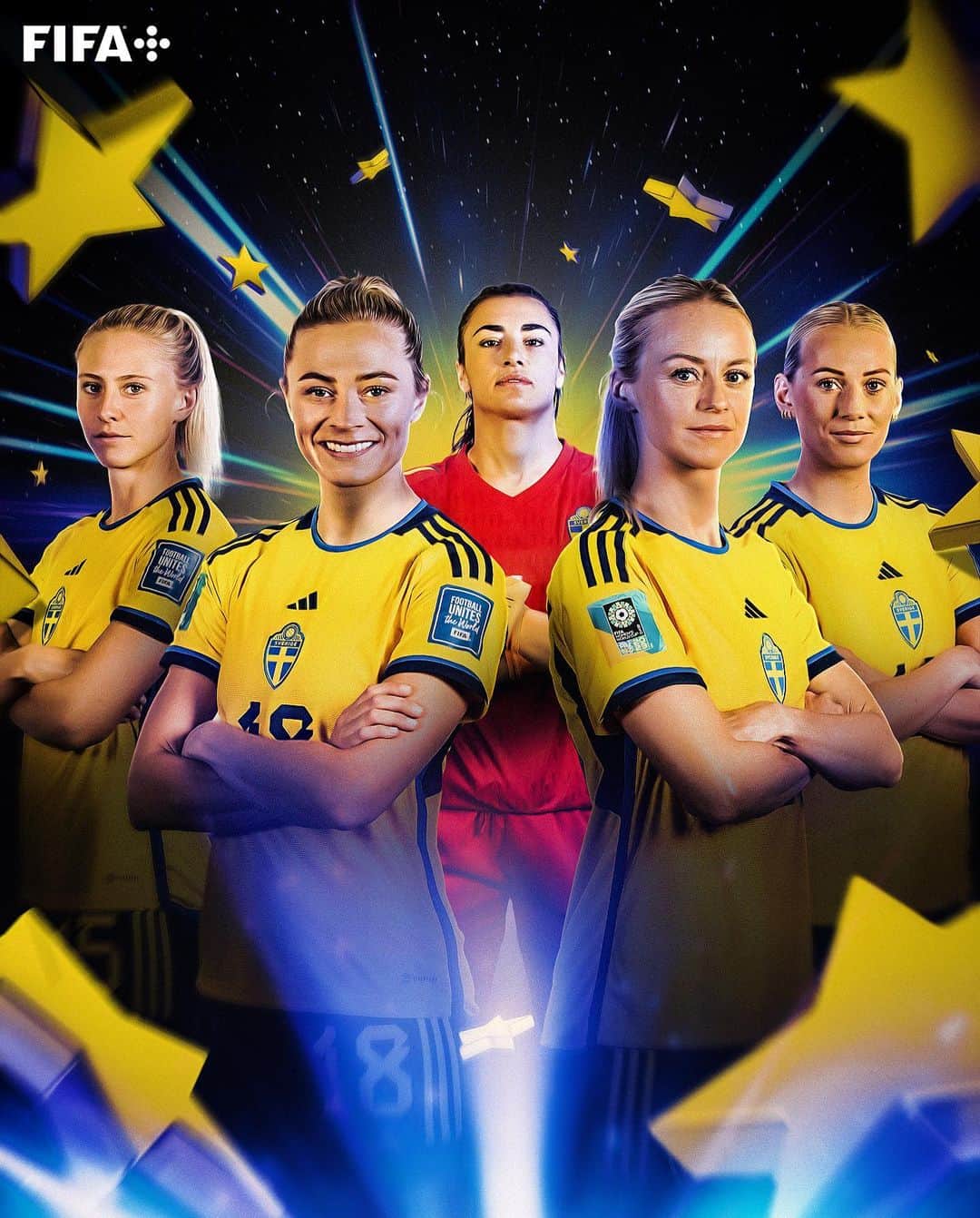 FIFAワールドカップさんのインスタグラム写真 - (FIFAワールドカップInstagram)「Sweden's stars are shining bright! 🌟🇸🇪  #FIFAWWC #BeyondGreatness」7月30日 2時32分 - fifaworldcup