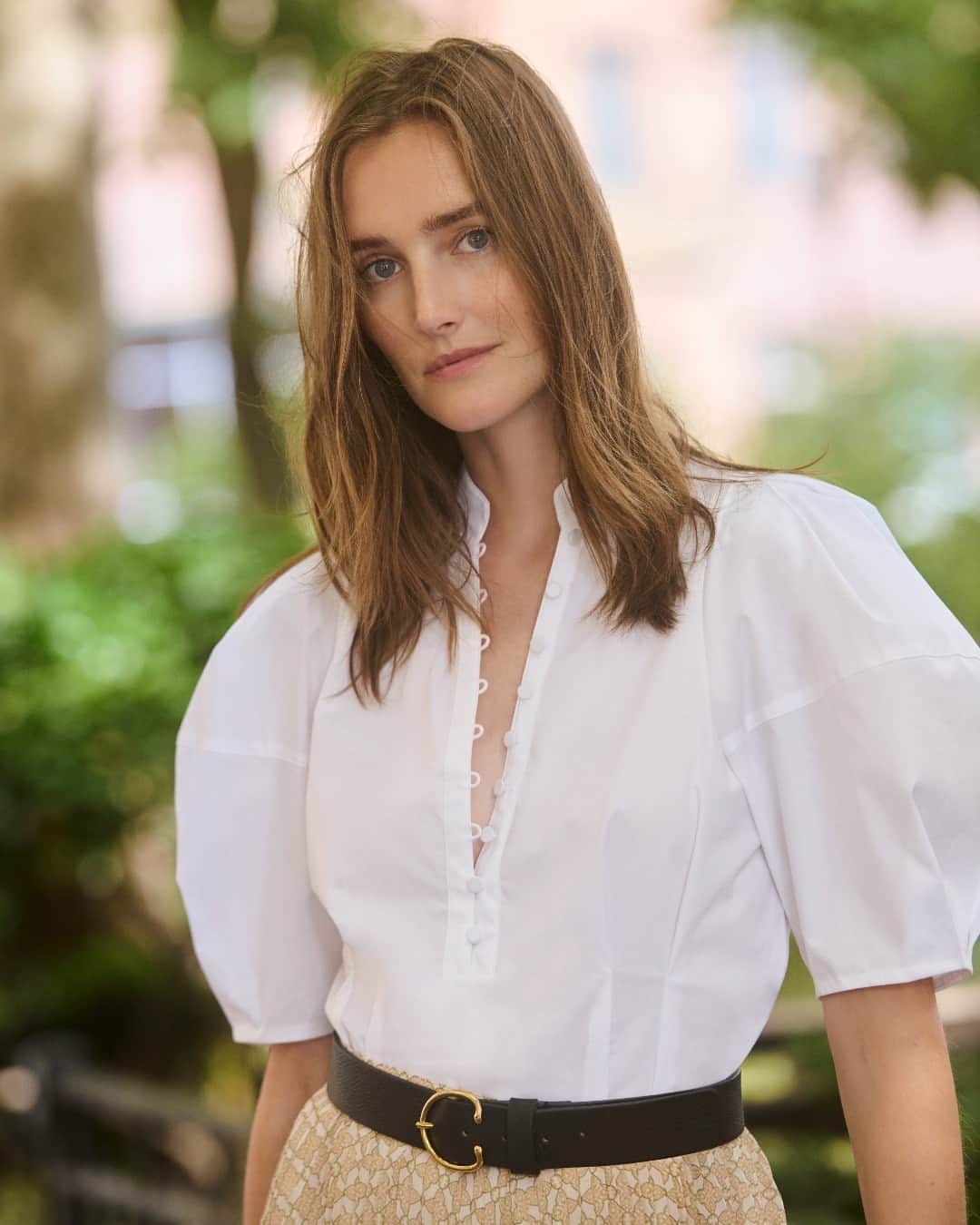 Club Monacoのインスタグラム：「We gave the classic white button-up a chic French twist」