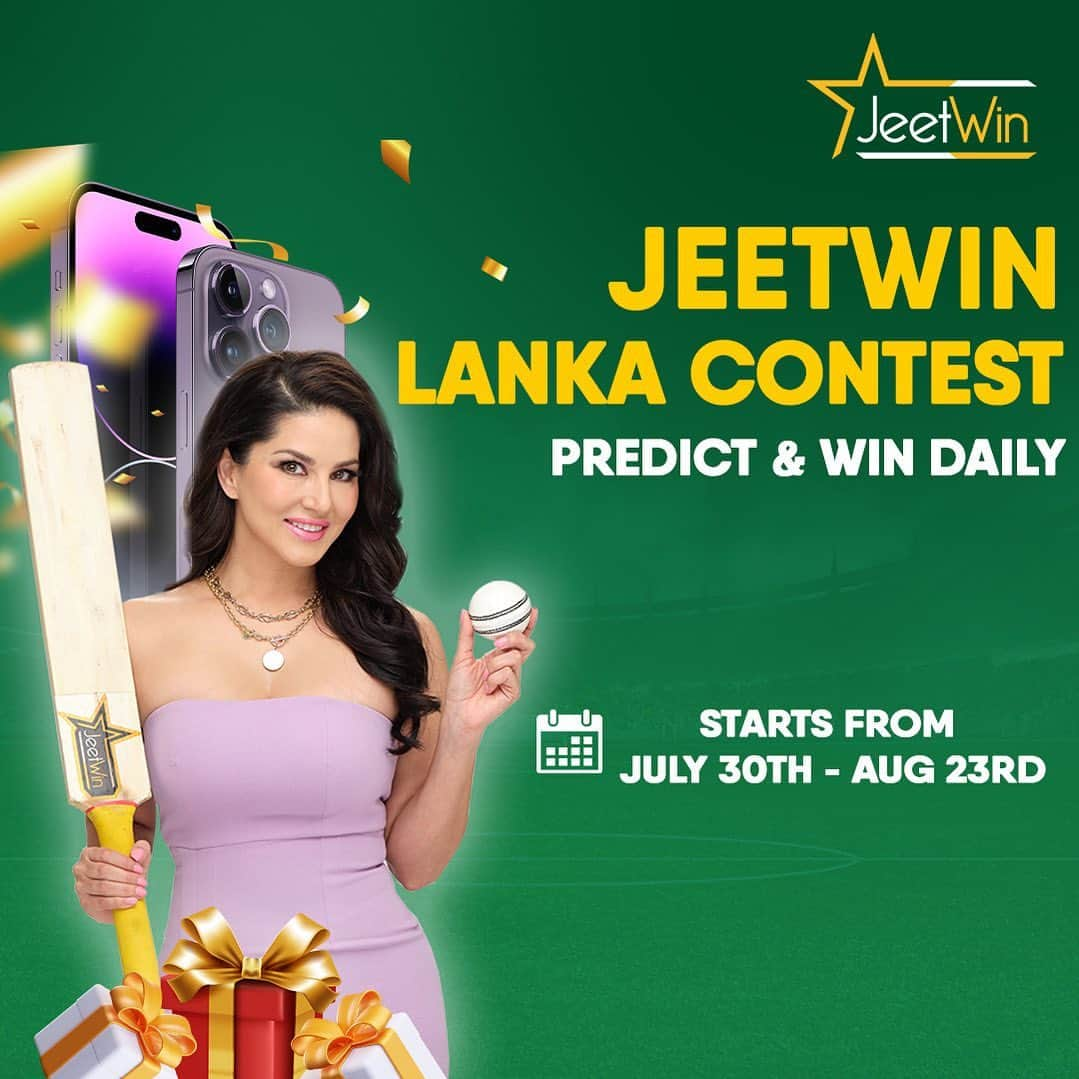 サニー・レオーネさんのインスタグラム写真 - (サニー・レオーネInstagram)「Be a winner every day!  It's time to present you with "Jeetwin Lanka Contest".  Starting today, you will get a chance to win an Iphone 14 daily and exciting prizes. How to participate: 1. Predict and comment the winning team 2. Tag 2 friends in the comment 3. Follow Jeetwin's IG: @jeetwinofficial  4. Share the post on your IG story and tag @jeetwinofficial  The winners will be announced the next day!   Join today via this link in my story . . #SunnyLeone #jeetwin」7月30日 14時25分 - sunnyleone