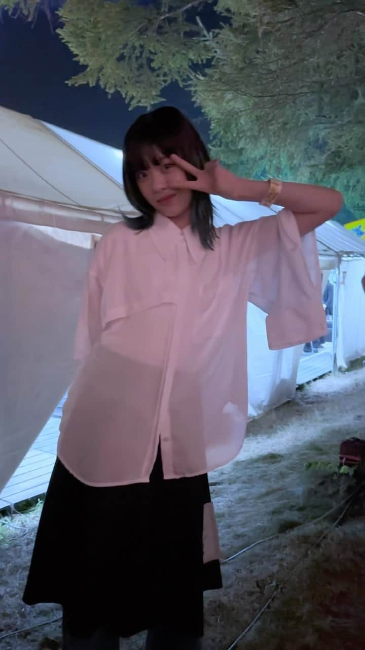 八木海莉のインスタグラム：「FUJI ROCK'23 @苗場食堂 ✸」