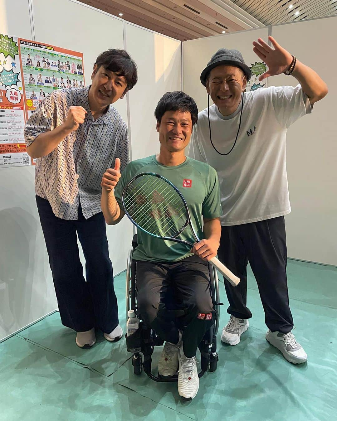 国枝慎吾さんのインスタグラム写真 - (国枝慎吾Instagram)「Don’t worry…😂  吉本スポーツフェスティバル楽しかった！ 皆様有難うございました🙌 #トニー＆クニー #吉本スポーツフェスティバル」7月30日 15時20分 - shingokunieda