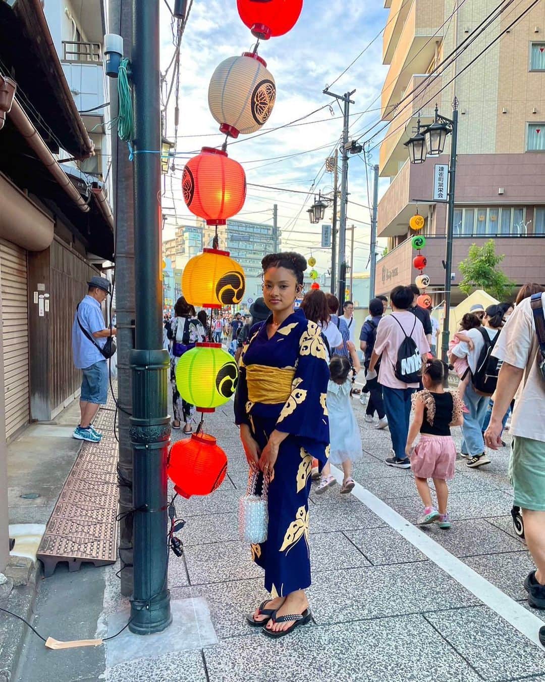 ティファニー・キャデラックのインスタグラム：「🏮🍧ﾅﾂﾏﾂﾘ👘🎐」