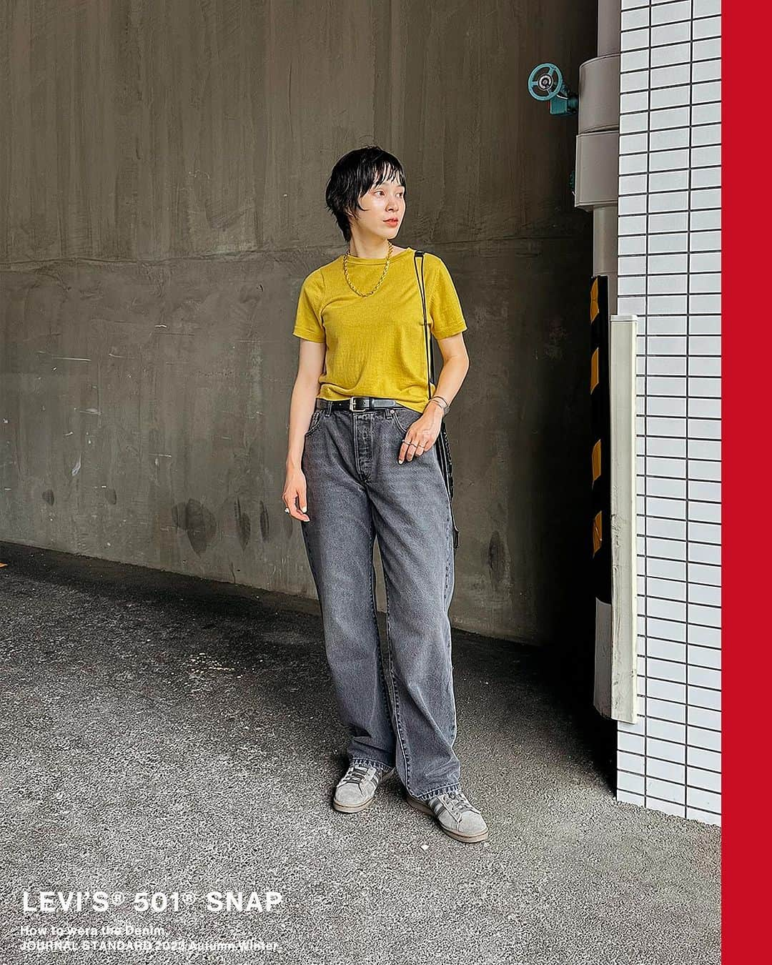 JOURNAL STANDARDさんのインスタグラム写真 - (JOURNAL STANDARDInstagram)「STAFF SNAP！ LEVI’S(R) exclusive model  ここ数シーズンに渡り好評いただいている、LEVI’S®️別注モデル。 装い新たに90’sをベースにした別注モデルとなり、従来の501®️に比べ全体的にゆとりのあるシルエットに。  今の気分や着こなしをご紹介♪ ※ベイクルーズストアのBLOGでもご覧いただけます。  ぜひ、ご覧ください。  ——————————  ■別注【LEVI’S(R)/リーバイス(R)】501(R)90S SMU CROP：クロップドデニム ¥15,400 tax included no.23030410000530  ■別注【LEVI’S(R)/リーバイス(R)】501(R)90S SMU FULL：フルレングス ¥15,400 tax included no.23030410000630  ——————————  #baycrews #baycrewsstore #journalstandardladies #journalstandard #2023aw #autumn #ジャーナルスタンダード #レディースファッション #ベイクルーズ #デニム #ブラックデニム」7月30日 10時23分 - journalstandard.jp