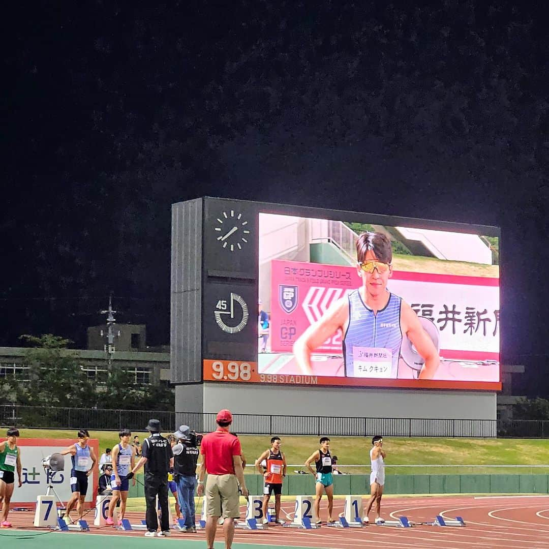 キム・グクヨンさんのインスタグラム写真 - (キム・グクヨンInstagram)「시즌 두번째 경기 9.98cup Heat 10.25 (+2.2) Final 10.29 (+0.8) #데상트 #descente」7月30日 10時41分 - kimkukyoung