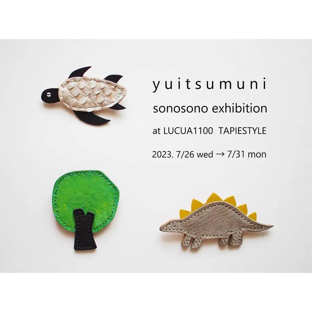 タピエスタイルさんのインスタグラム写真 - (タピエスタイルInstagram)「#Repost @sonosono.acce ・・・ 個展4日目、 ご来店くださった皆様、ありがとうございます。  久しぶりに海月さんの片耳ピアスも作ってます。 在廊中は、イヤリングに交換できますので、 遠慮なく お声かけくださいね♪  明日も お待ちしております。  2023. 7/26 水 → 7/31 月 「 y u i t s u m u n i 」 sonosono  exhibition  at LUCUA1100 TAPIESTYLE   皮革、銀、真鍮など素材から手作業で加工 動物や植物、抽象画ブローチ 地球の鼓動を感じる天然石アクセサリー 「唯一無二」の 世界観を お届けいたします  タピエスタイルさんでの個展は 今年で13回となりました。 新作、人気作品、並びます。  在廊予定時間 7月30日(日)11:00～19:00 7月31日(月)12:30～20:30 ( 休憩のため不在の時間もございます )  ご予定に入れていただけると嬉しいです。  ⭕️タピエスタイルLUCUA1100店の営業は ８月２日までとなりました。 ８年間ありがとうございました！  大阪ルクアイーレ イセタンクローゼット タピエスタイル梅田店 4F @tapiestyle 営業時間　10:30～20:30 JR大阪駅直結 大阪メトロ梅田駅・各私鉄線 梅田駅より徒歩10分以内  #sonosonoacce#accessory#sonosono#sonosono個展#ハンドメイド#ハンドメイドアクセサリ#レザークラフト#handmade#handmadeaccessory#てづくり#leather#本革#皮革#ブローチ#brooch#タピエスタイル#tapiestyle#ルクアイーレ#LUCUA1100#大阪#handwork#japan#日本#JR大阪駅直結#真鍮#brass彫金#海の生き物#クラゲ#海月」7月30日 11時49分 - tapiestyle