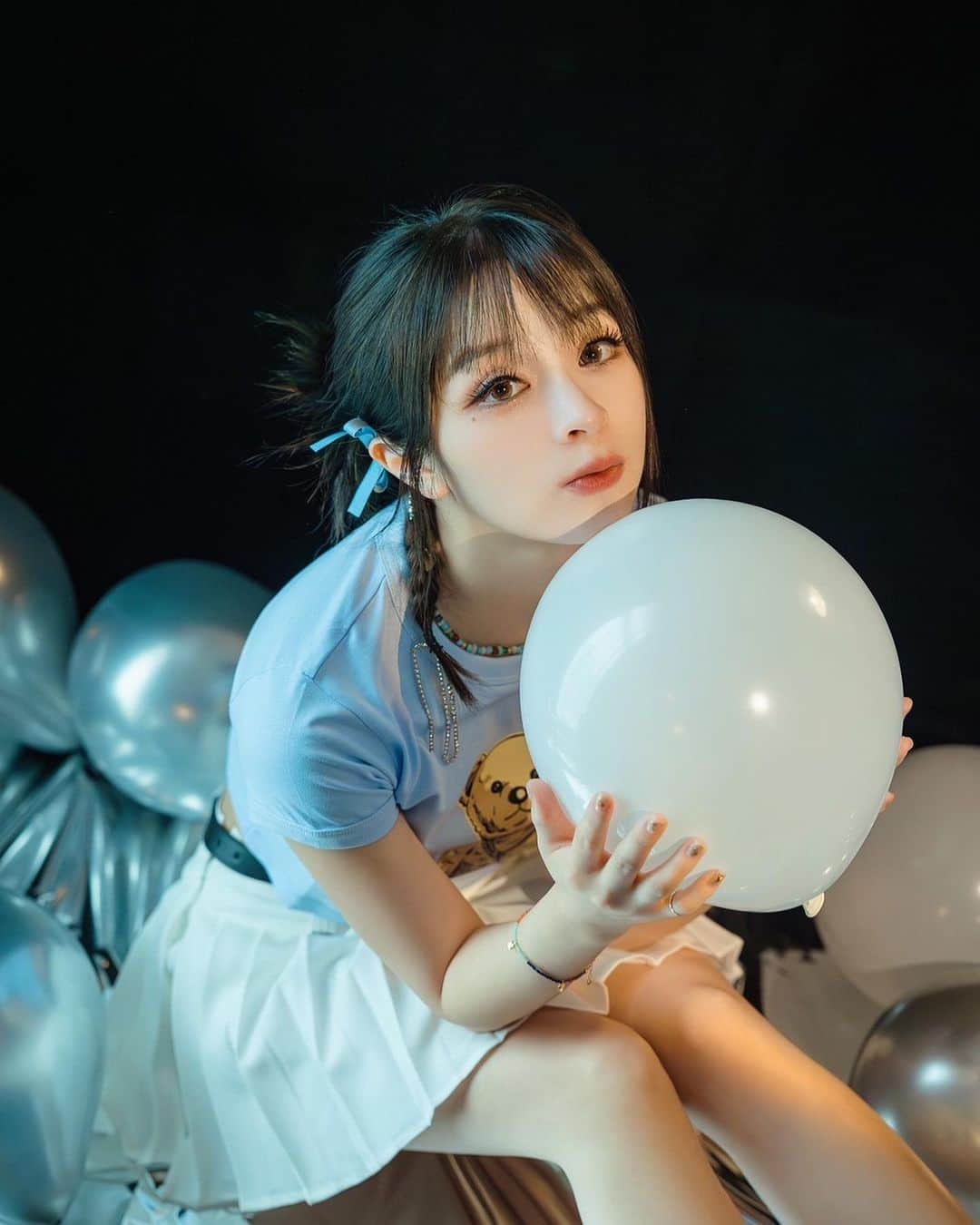 MARiAのインスタグラム：「暑い日が続きますが楽しんでいきましょっ✨🎈 #MARiA #小美 #美依礼芽 #GARNiDELiA」