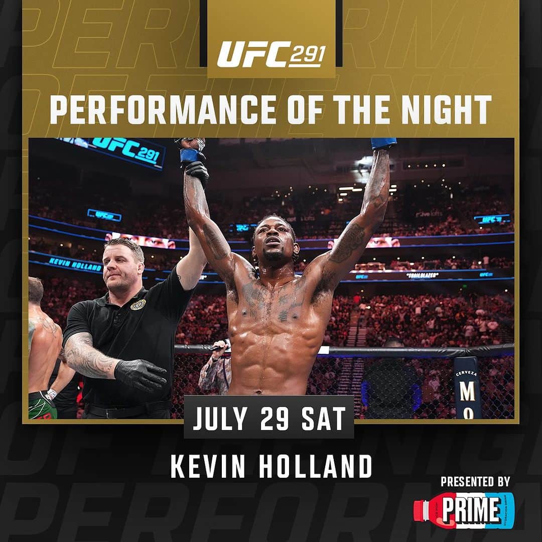 UFCさんのインスタグラム写真 - (UFCInstagram)「A night full of HUGE performances 👏  These four take home your POTN bonuses 💸 #UFC291   [ B2YB @DrinkPrime ]」7月30日 14時09分 - ufc