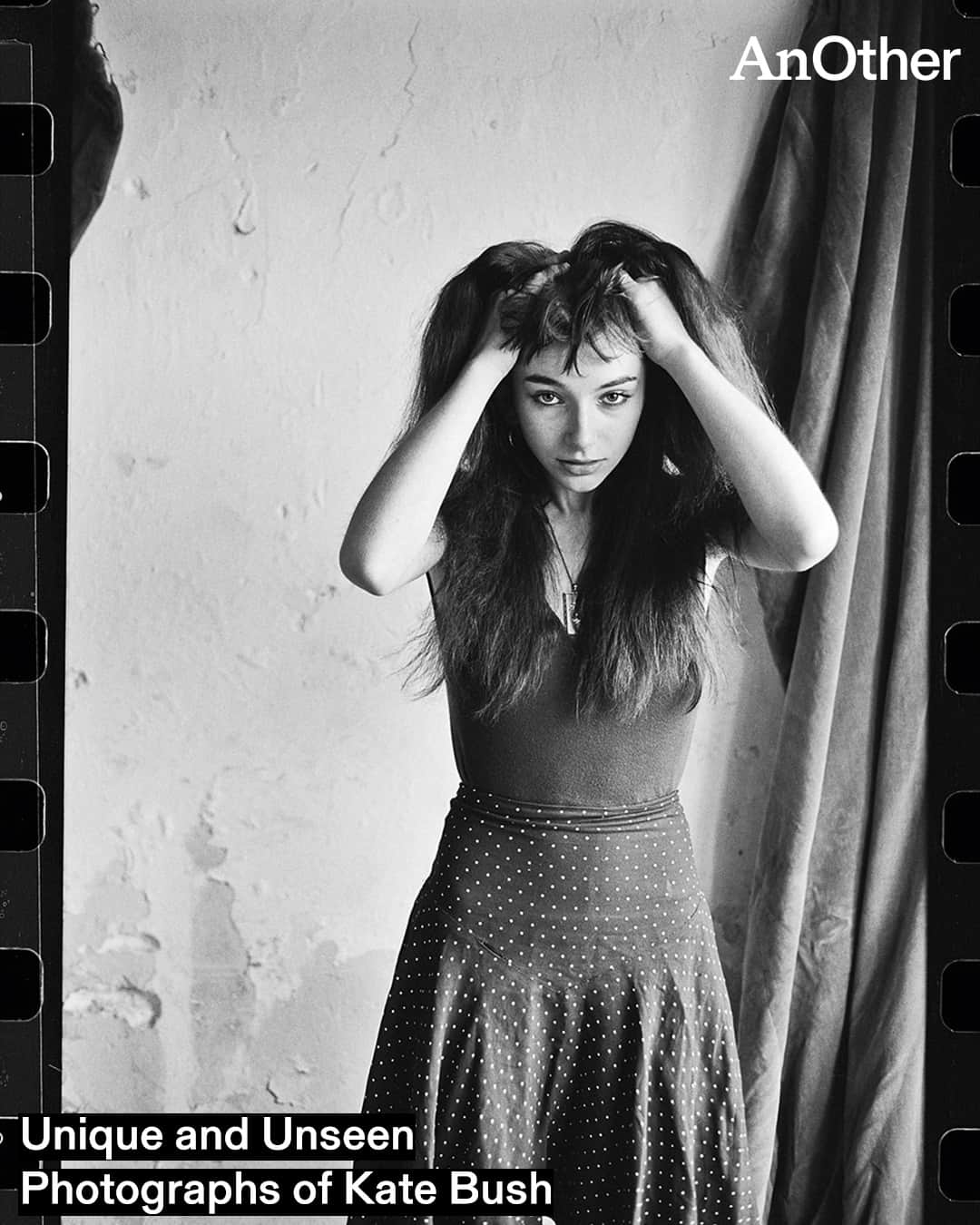 AnOther Magazineのインスタグラム：「On @katebushmusic's 65th birthday, we're delving into the archives of John Carder Bush – the musician's brother, who has been taking pictures of his sister since she was six years old ❤️⁠ ⁠ “Each of these images forms a golden thread that shoots through the visual tapestry of Kate’s remarkable career,” Carder Bush told AnOther. See more at the link in bio 📲⁠ ⁠ 📸 #KateBush. Photography by #JohnCarderBush」