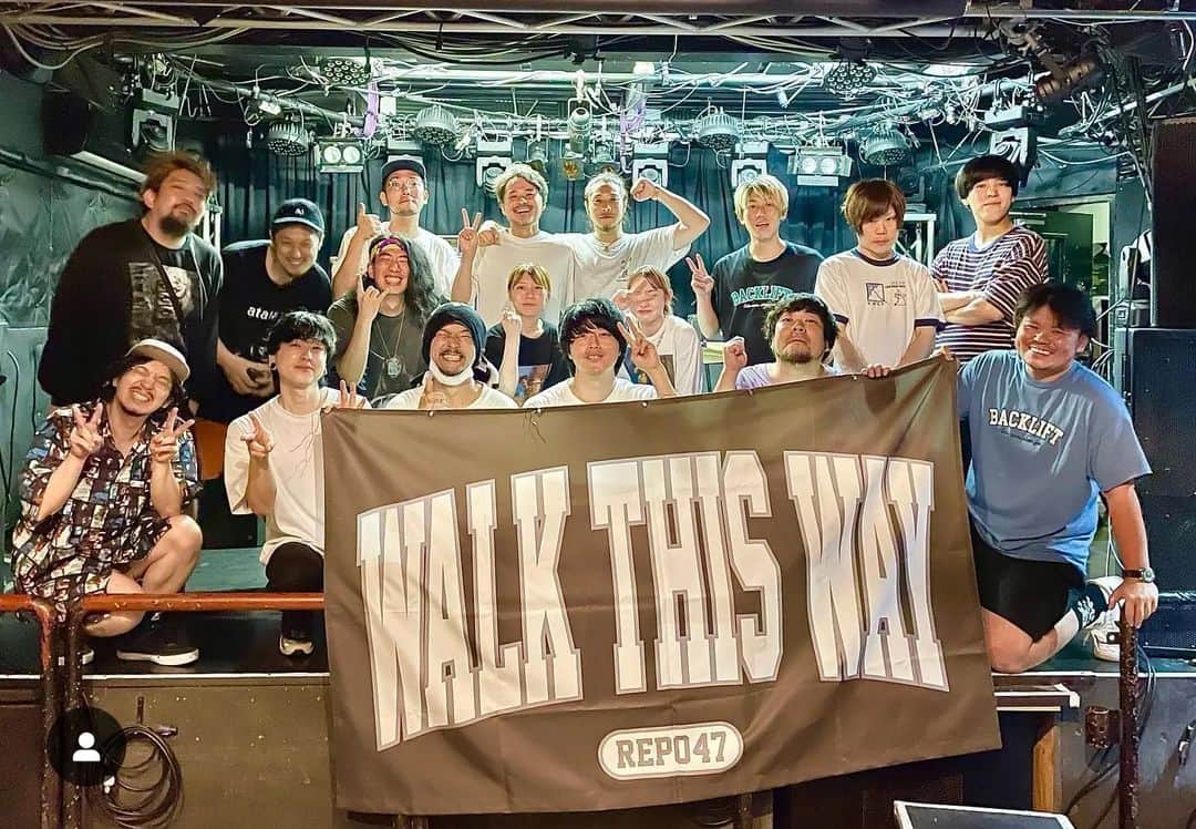 のインスタグラム：「PON pre. "WALK THIS WAY" Road to 10th Anniversary  ■7/29(土)柏DOMe  BACK LIFT BUZZ THE BEARS 39degrees AWESOME &ROID ZiPPY」