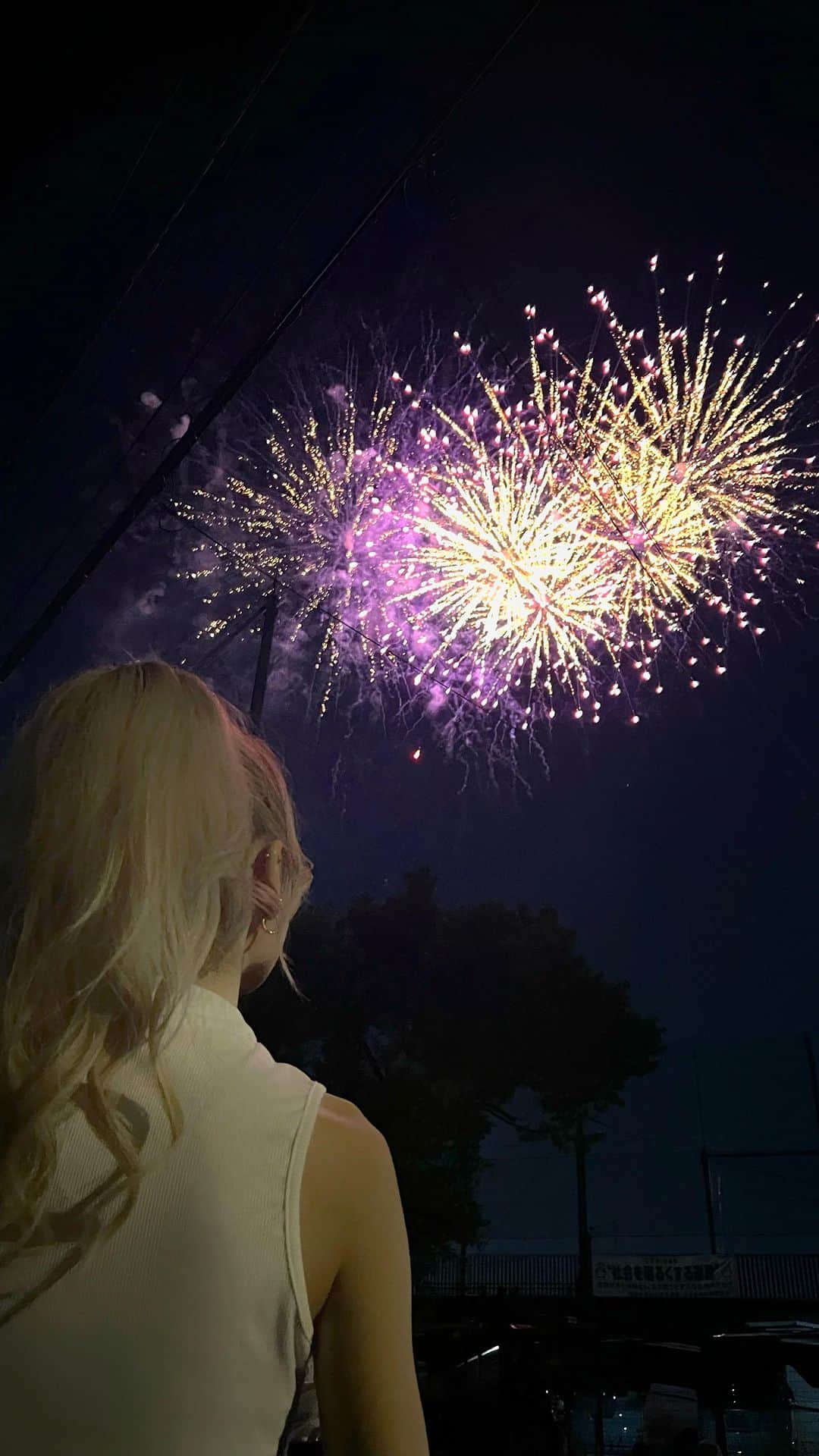 藤堂静華のインスタグラム：「#花火 #fireworks 🎆🫧」