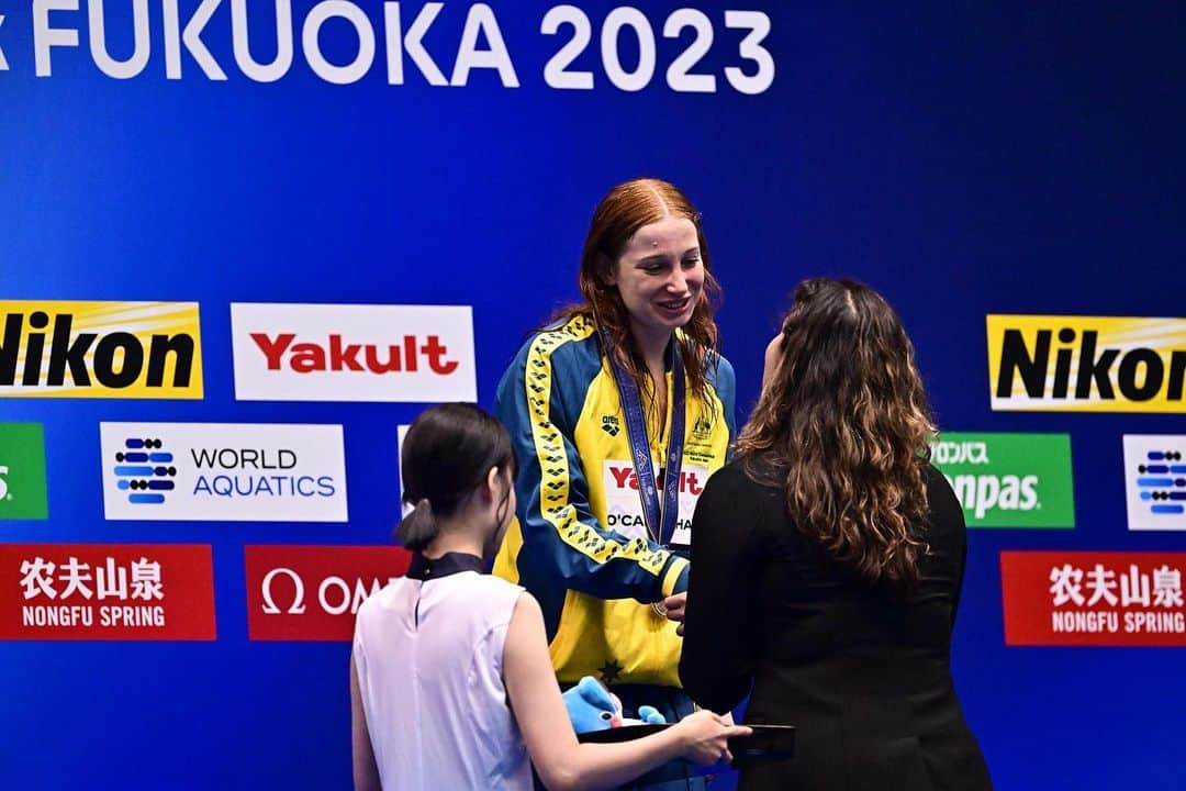 ラノミ・クロモウィジョジョさんのインスタグラム写真 - (ラノミ・クロモウィジョジョInstagram)「Bye bye Fukuoka! Had a good time as @world_aquatics Ambassador and Athletes committee member   After world champs in Melbourne, Rome, Shanghai, Barcelona, Kazan, Budapest and Gwangju it was fun for me to bring different kind of suits to these world championships 😄🤩  It feels great to still be part of the aquatics family, be involved and able to give back to swimmers, reunite with old friends and create new memories!  Next stop —> Dublin euros u23 🧡」7月30日 16時47分 - ranomikromo