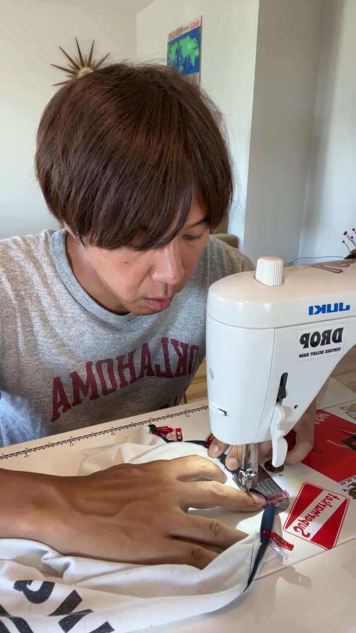 のインスタグラム：「⠀ 『古着のTシャツをタンクトップにリメイクしてみよう！LIVE』」