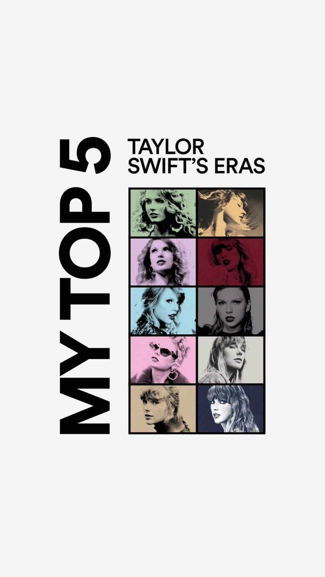 Spotify Japanのインスタグラム：「デビューアルバム “Taylor Swift” から最新アルバム “Midnights” まで💜 あなたのテイラー・スウィフト TOP5を今すぐシェアしよう！  🔗 spotify.com/top5  #TaylorSwift #SpotifyTop5 #テイラースウィフト」