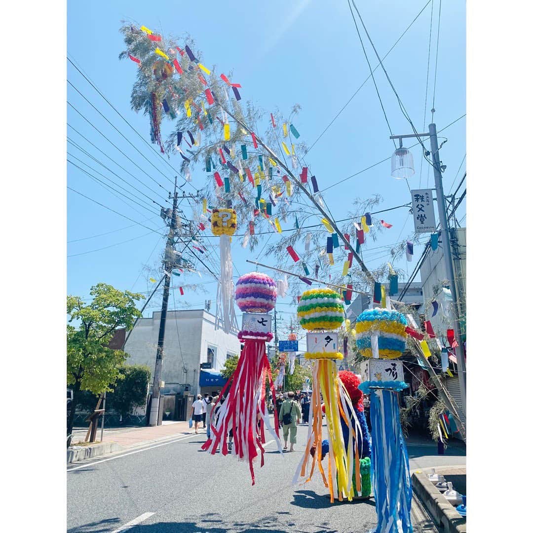 吉野史桜のインスタグラム：「#小川町七夕まつり #竹飾り #和紙 #和紙のふるさと小川町」