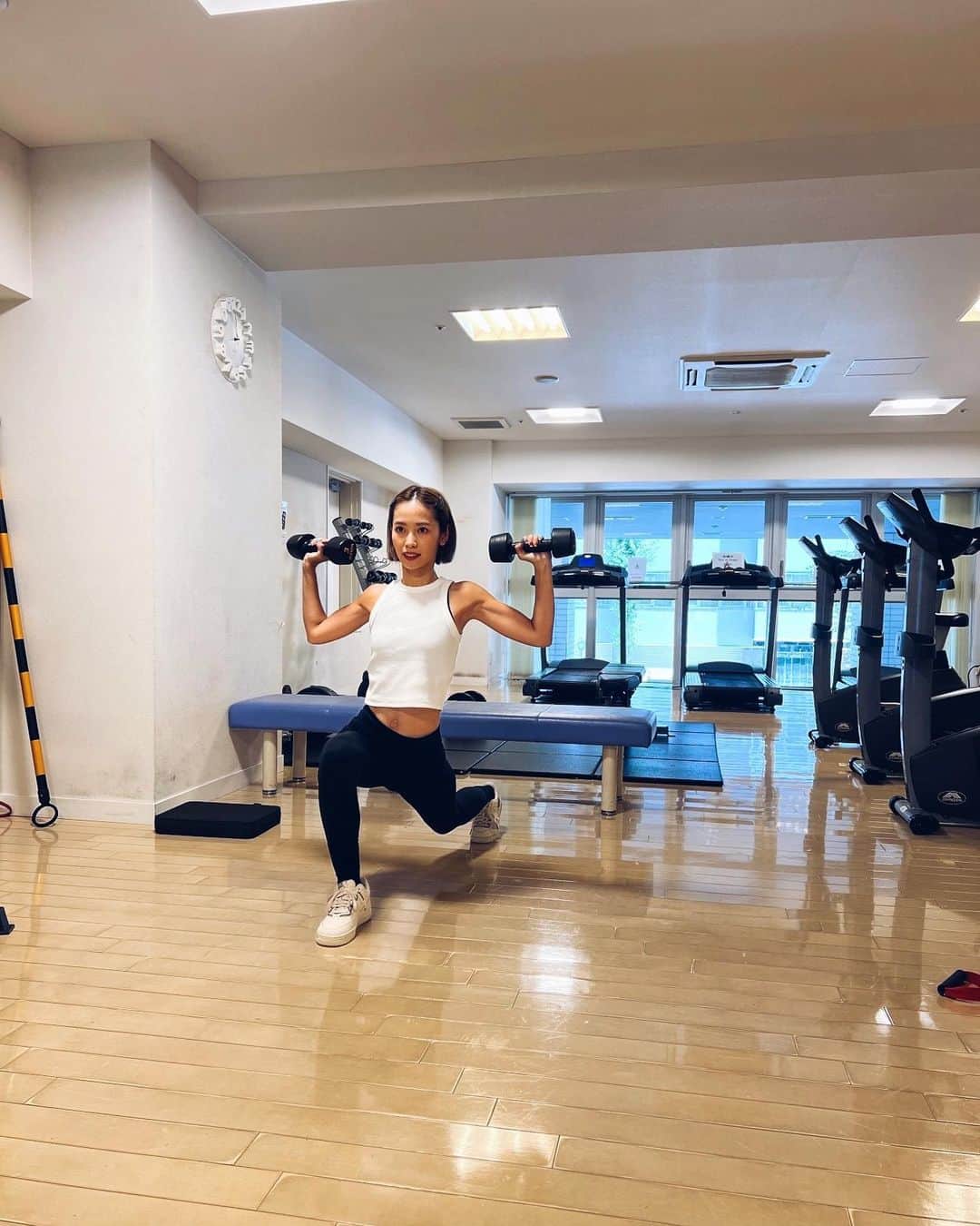 のインスタグラム：「正しく整えるのは難しい...  #地道に楽しく #トレーニング #トレーニング女子  #ナイキ  @nike」