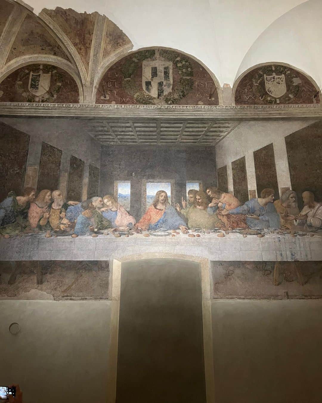 マリーナ・アレクサーンドロヴァさんのインスタグラム写真 - (マリーナ・アレクサーンドロヴァInstagram)「С именинами, Марины!  Пусть ваш ангел будет всегда за спиной и пусть мечты сбываются, как моя сегодня…  The Last Supper Mural by Leonardo da Vinci」7月30日 19時47分 - mar_alexandrova
