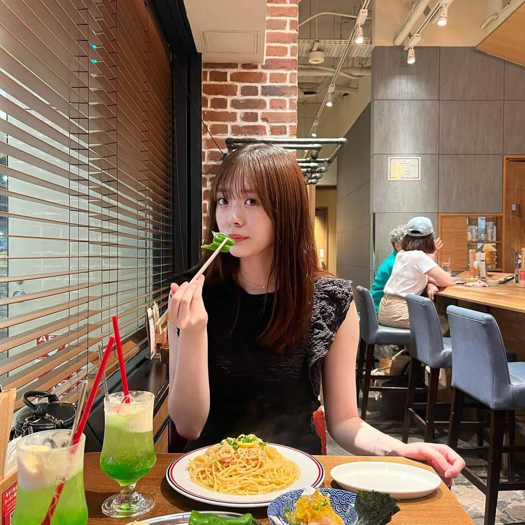 白川蘭珠さんのインスタグラム写真 - (白川蘭珠Instagram)「.  いっぱい食べた(^-^)🍝」7月30日 20時11分 - ranju_nishihara