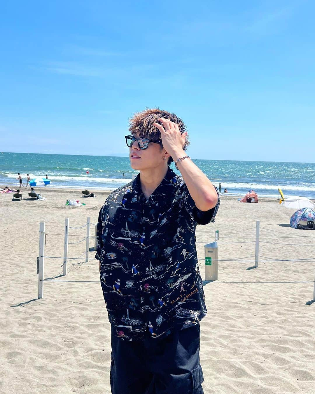 かっくんのインスタグラム：「ナツカンジテキタ☀️🏖️😎」