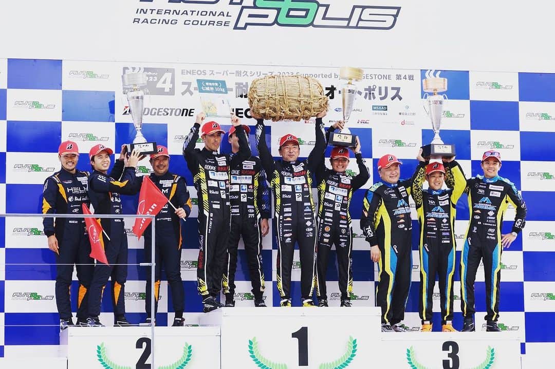 中山友貴のインスタグラム：「. SUPER耐久第4戦 オートポリス5時間レースは 3位🥉 2台から大きく引き離されてしまったのが悔やまれます。 その中でも表彰台を逃さずここまで戦えていますので、 しっかり反省して 次戦また力強いレースができるようにしたいです！ #supertaikyu #autopolis」