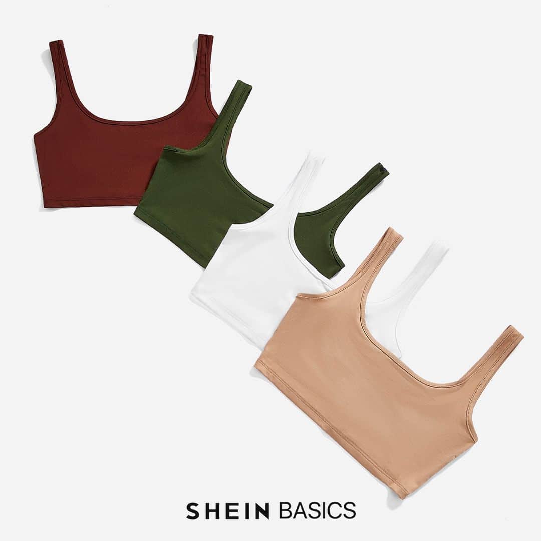 SHEINさんのインスタグラム写真 - (SHEINInstagram)「Summer essentials for the beach and beyond 👉 versatile tops that cool keep you cool without cramping your style 🌞🏖️ Which BASICS hues would you choose? 👇  🔎7783587 2625524 2223237 1988485 1988475 1988413 11332326 10881522 10331607 10128228  #SHEINBASICS」7月30日 20時30分 - sheinofficial
