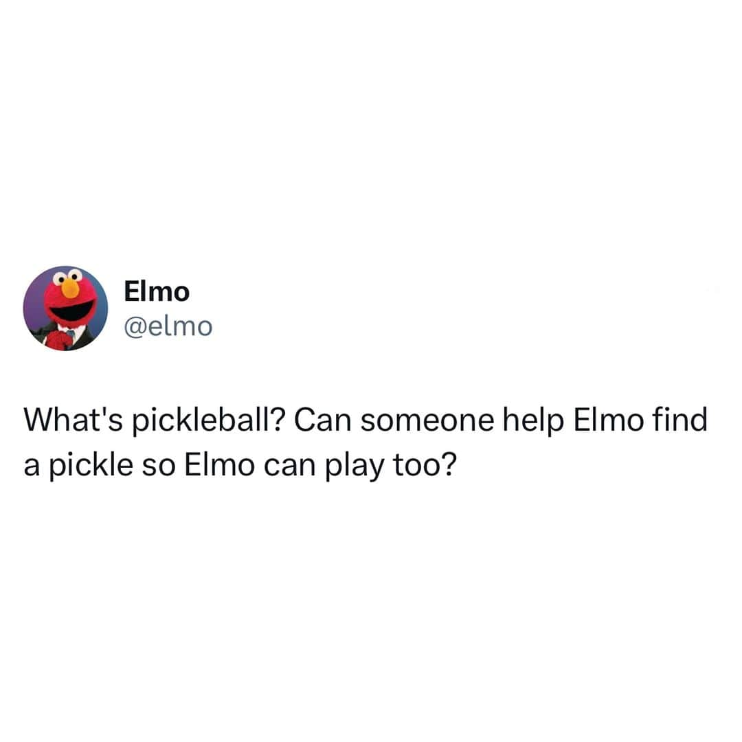 セサミストリートさんのインスタグラム写真 - (セサミストリートInstagram)「Elmo may be small, but we think his pickleball skills will be mighty! 💪🎾」7月30日 21時00分 - sesamestreet