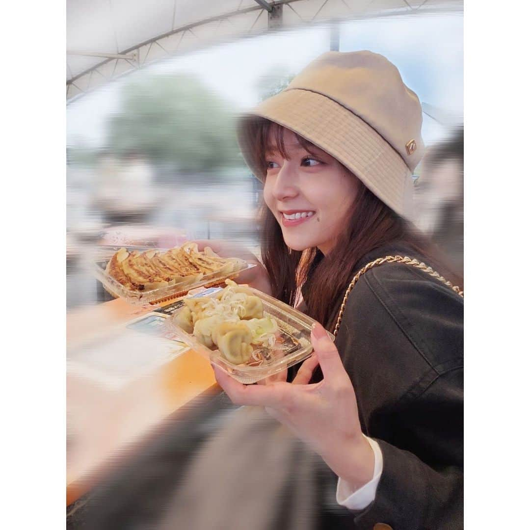 瑞季のインスタグラム：「.  相変わらず 映え写真はないので 美味し 楽しかった 思い出写真📸     🥟大好きなんですけど 今年初めて行った 軽く20個はいきました✧⋆゜     #過去pic #🥟 #餃子フェス」