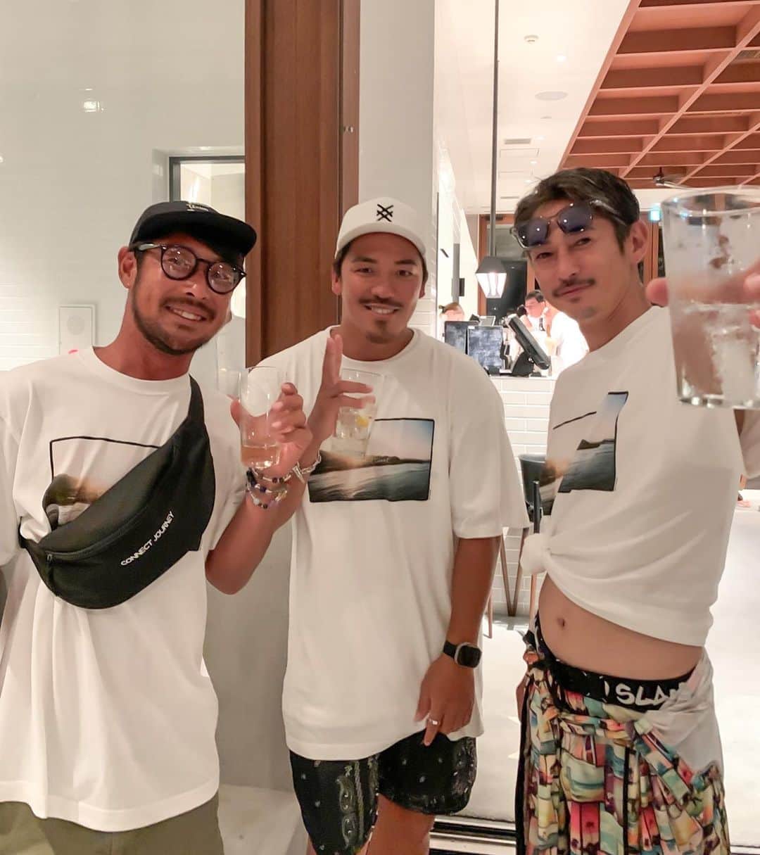 金尾玲生のインスタグラム：「.  Deep last night in Miyazaki 🍻🍻🍻  昨夜はなかなか濃い夜でした🤝🏾🤝🏾🤝🏾  #miyaaki #thankyou」