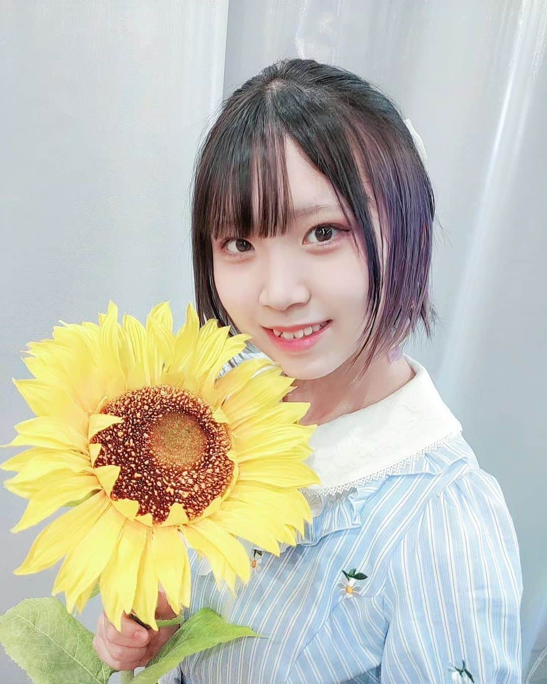 香月結衣さんのインスタグラム写真 - (香月結衣Instagram)「ひまわり🌻🫧⁡ ⁡⁡ ⁡ひまわりの花言葉って「憧れ」なんだってー❕⁡ ⁡知りませんでしたありがとうございました⁡ ⁡⁡ ⁡ #ひまわり  #向日葵  #花言葉  #お花  #花  #🌻 #flowers  #flower  #アイドル  #idol #モデル  #model  #インナーカラー」7月30日 21時32分 - tukitukl_ci