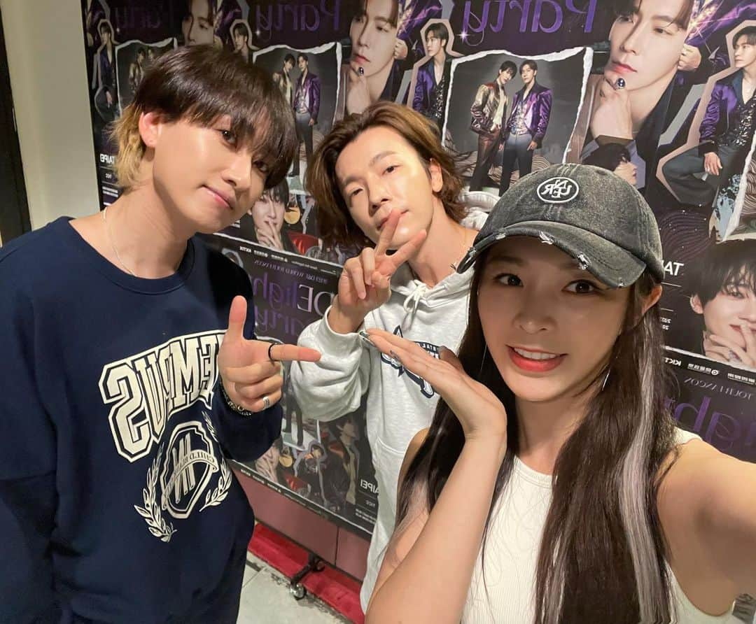 エルキーさんのインスタグラム写真 - (エルキーInstagram)「跟主題一樣很delight的Party🥳 완전 꿀잼!! 투어 화이팅이욤🦾  #DElightpartyintaipei  #DElightparty  #superjuniordne」7月30日 21時34分 - chongtingyanelkie