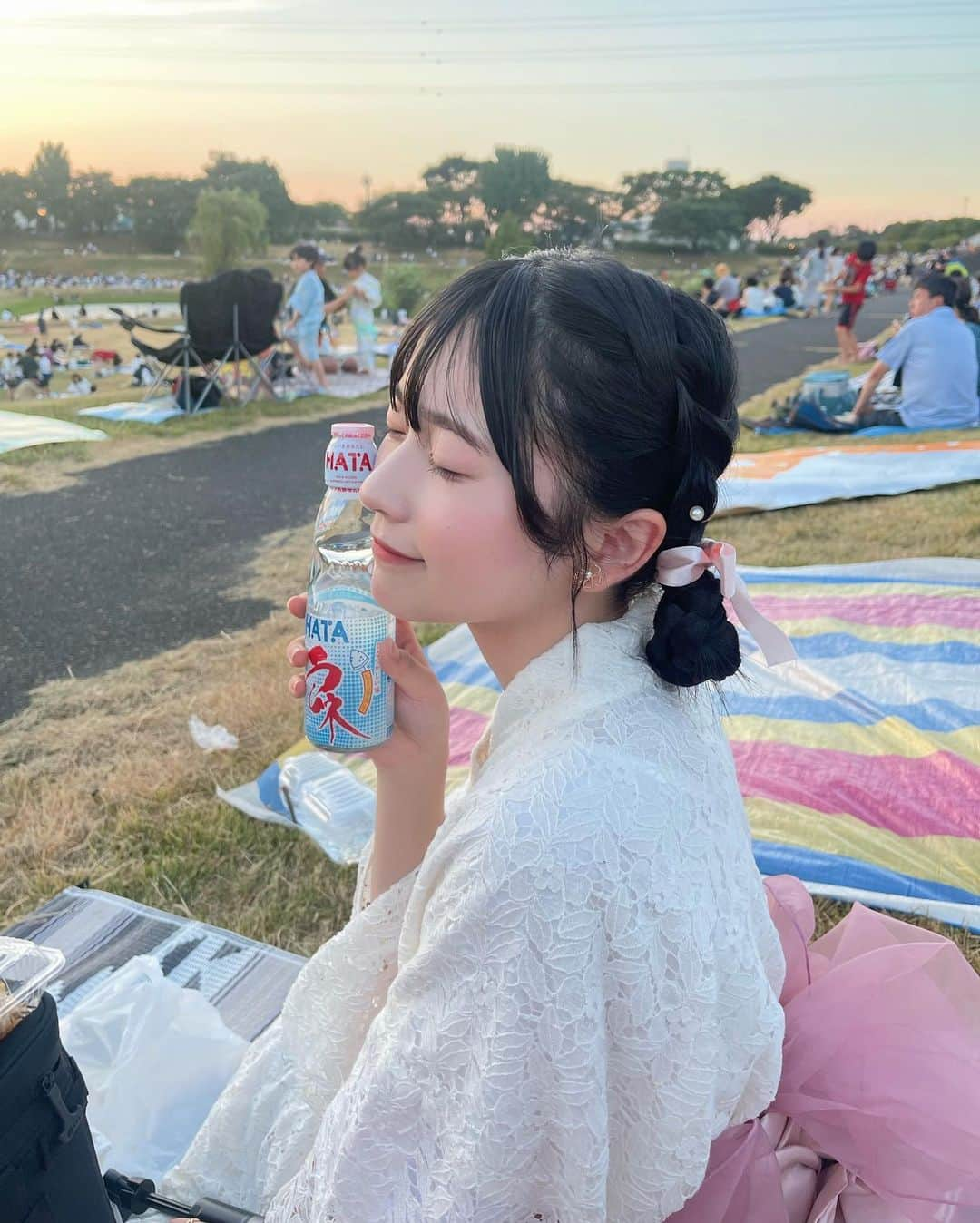 たぐちおとはさんのインスタグラム写真 - (たぐちおとはInstagram)「花火すごい綺麗だった。。  去年1回も見れなかったから今年はたくさん見たいな〜🌛」7月30日 21時46分 - otohaaaa12