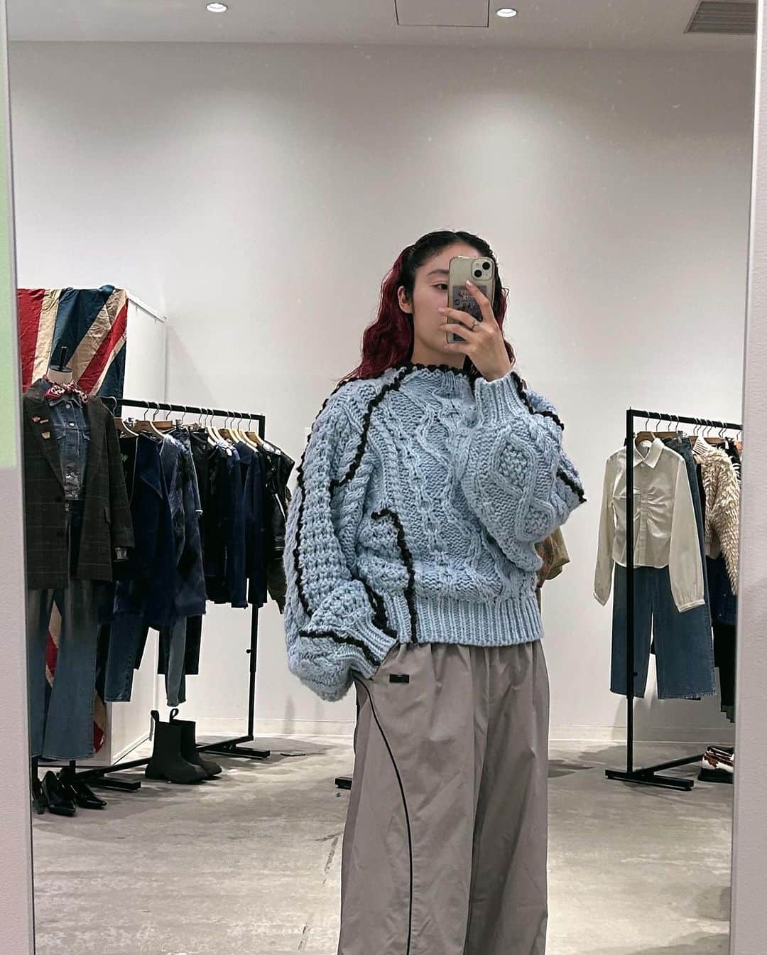 MOUSSY SNAPさんのインスタグラム写真 - (MOUSSY SNAPInstagram)「#MOUSSYSNAP @nanako_muramoto 161cm LUMINE EST SHINJUKU / ルミネエスト新宿店スタッフ  ・STITCH CABLE KNIT(010GAS70-5970) ・CURVED LINE PANTS(010GAS30-6710) SHEL'TTER WEBSTOREにて先行受注会を開催中。  #MOUSSY」7月30日 21時39分 - moussysnap