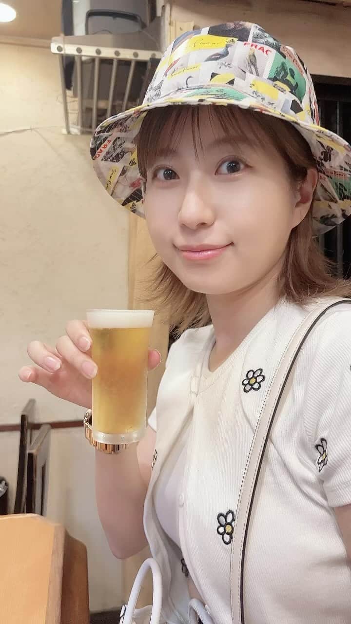 天野麻菜のインスタグラム：「ビール女子。3554」